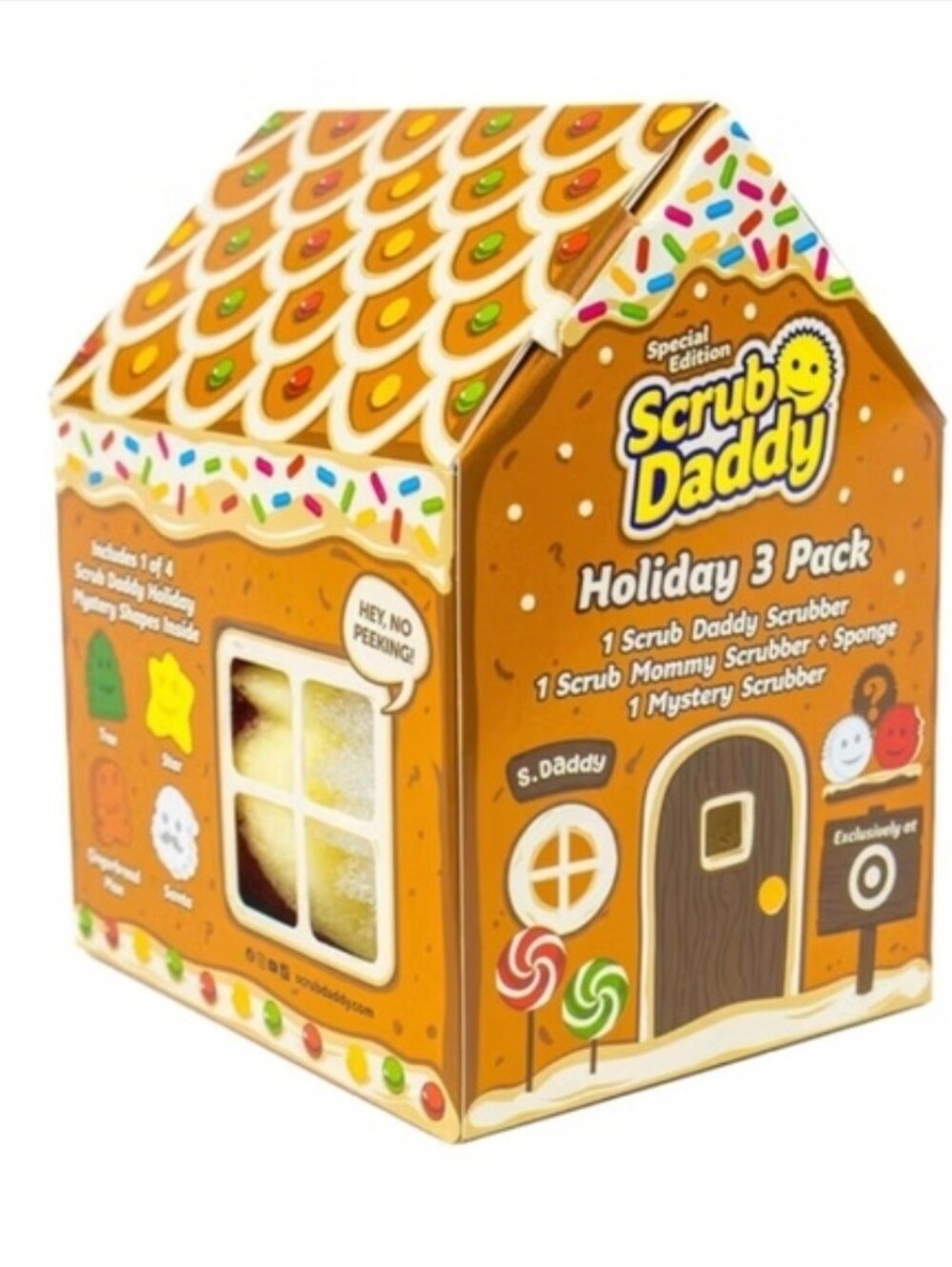 Scrub Daddy Holiday 3 Pack - Orange Gingerbread Box - Picture 3 of 3